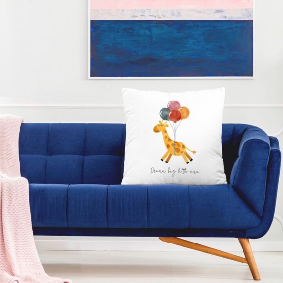 🆕 Dream Big Little One Giraffe Cushion Cover New! NWOT - Picture 3 of 4